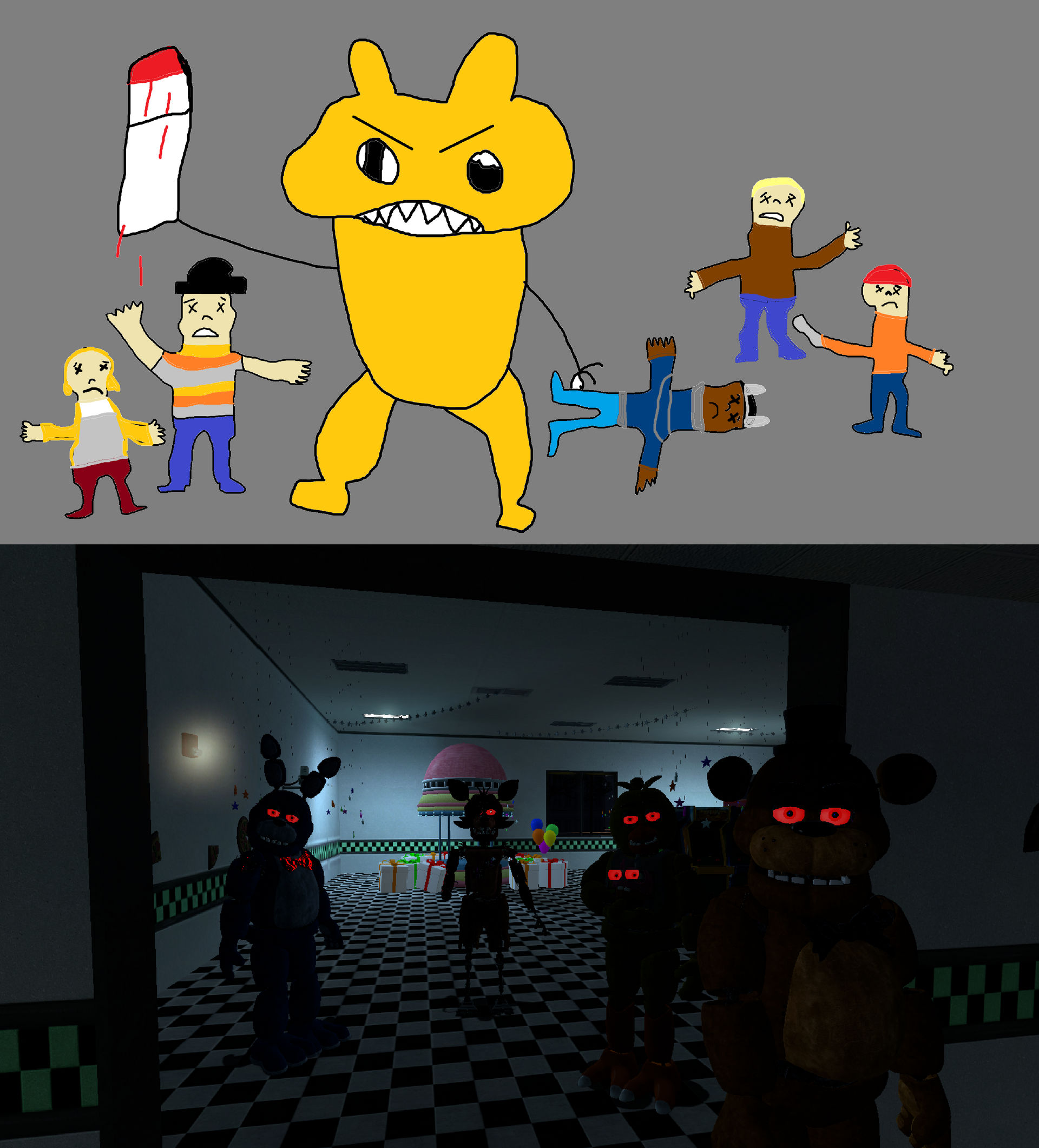 The Yellow Rabbit killed the Five Children by MnstrFrc on DeviantArt