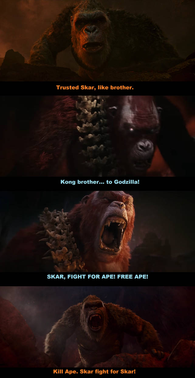Kong battle Skar King by MnstrFrc on DeviantArt