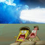 Spongebob and Patrick react Godzilla (MO) Heat Ray