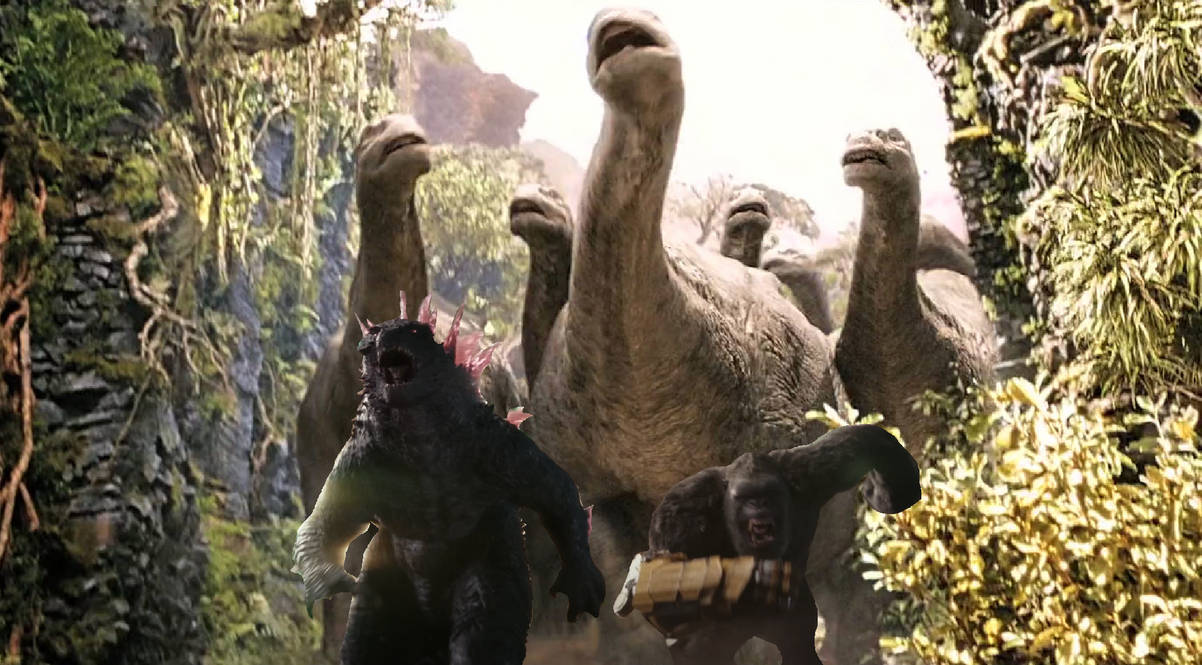 Brontosaurus Run Two Titans running from Brontosaurus by MnstrFrc on DeviantArt