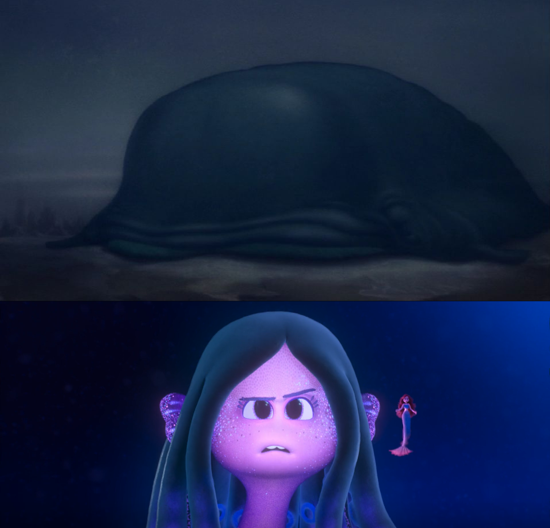 Ruby Gillman and Chelsea see Monstro sleeping by MnstrFrc on DeviantArt