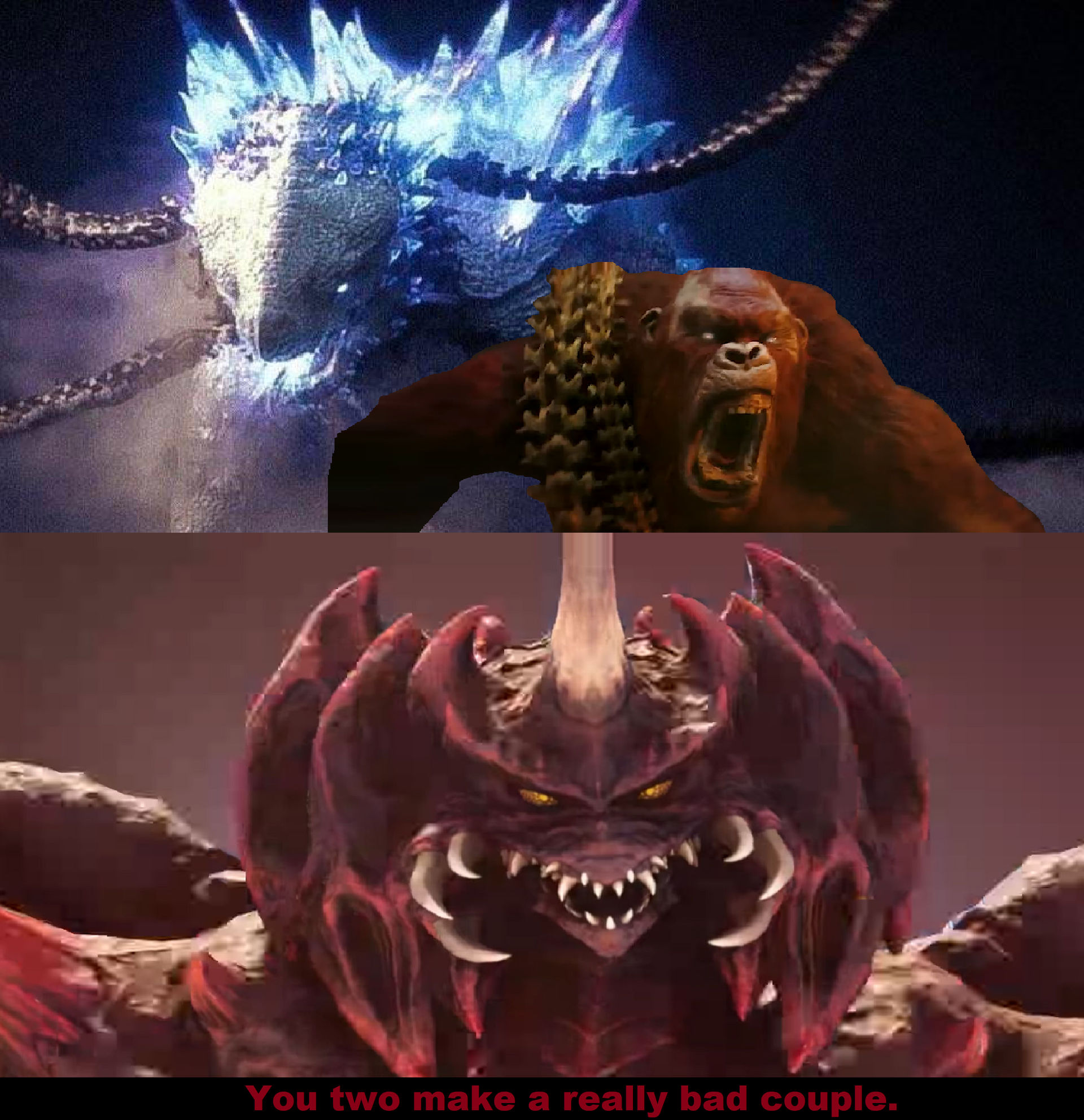 Destoroyah vs Skar King and Shimo by MnstrFrc on DeviantArt