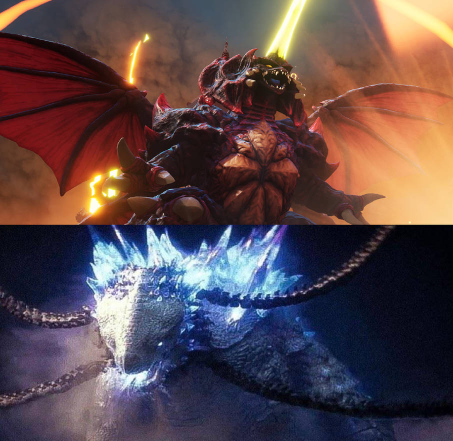 Destoroyah vs Shimo by MnstrFrc on DeviantArt