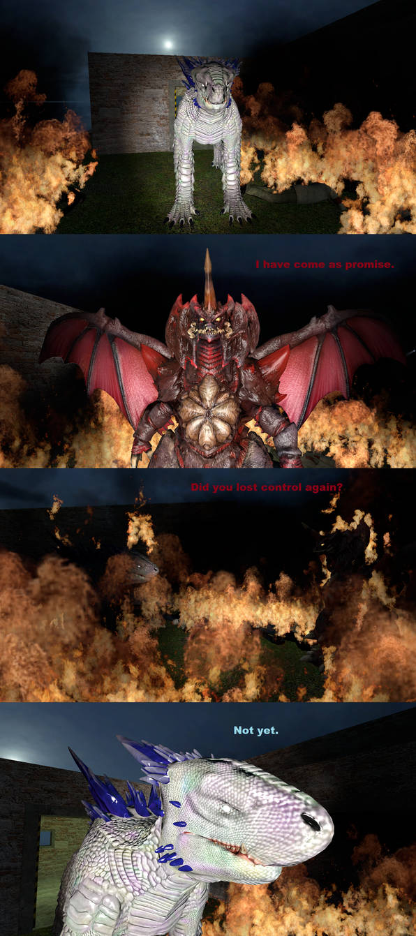 Destoroyah made a promise to Shimo by MnstrFrc on DeviantArt