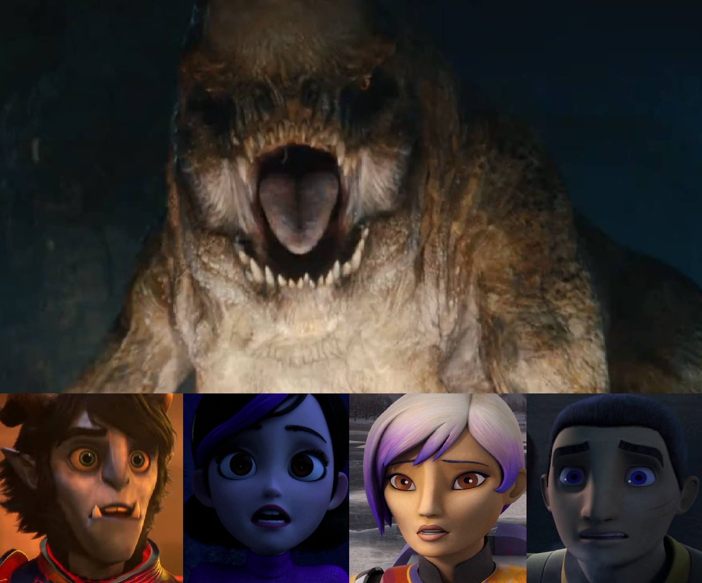 The Big Four see the Distortus Rex by MnstrFrc on DeviantArt
