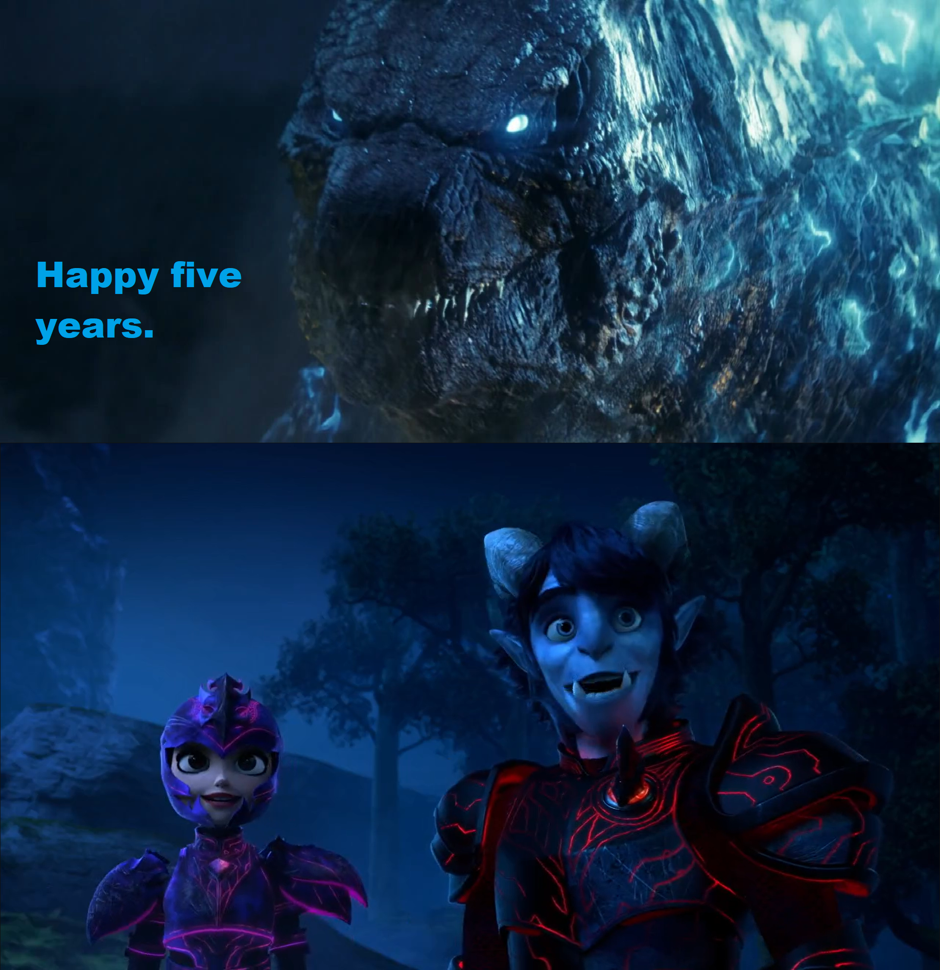 Godzilla Cheering Godzilla and Kong cheer Jim and Claire by MnstrFrc on DeviantArt
