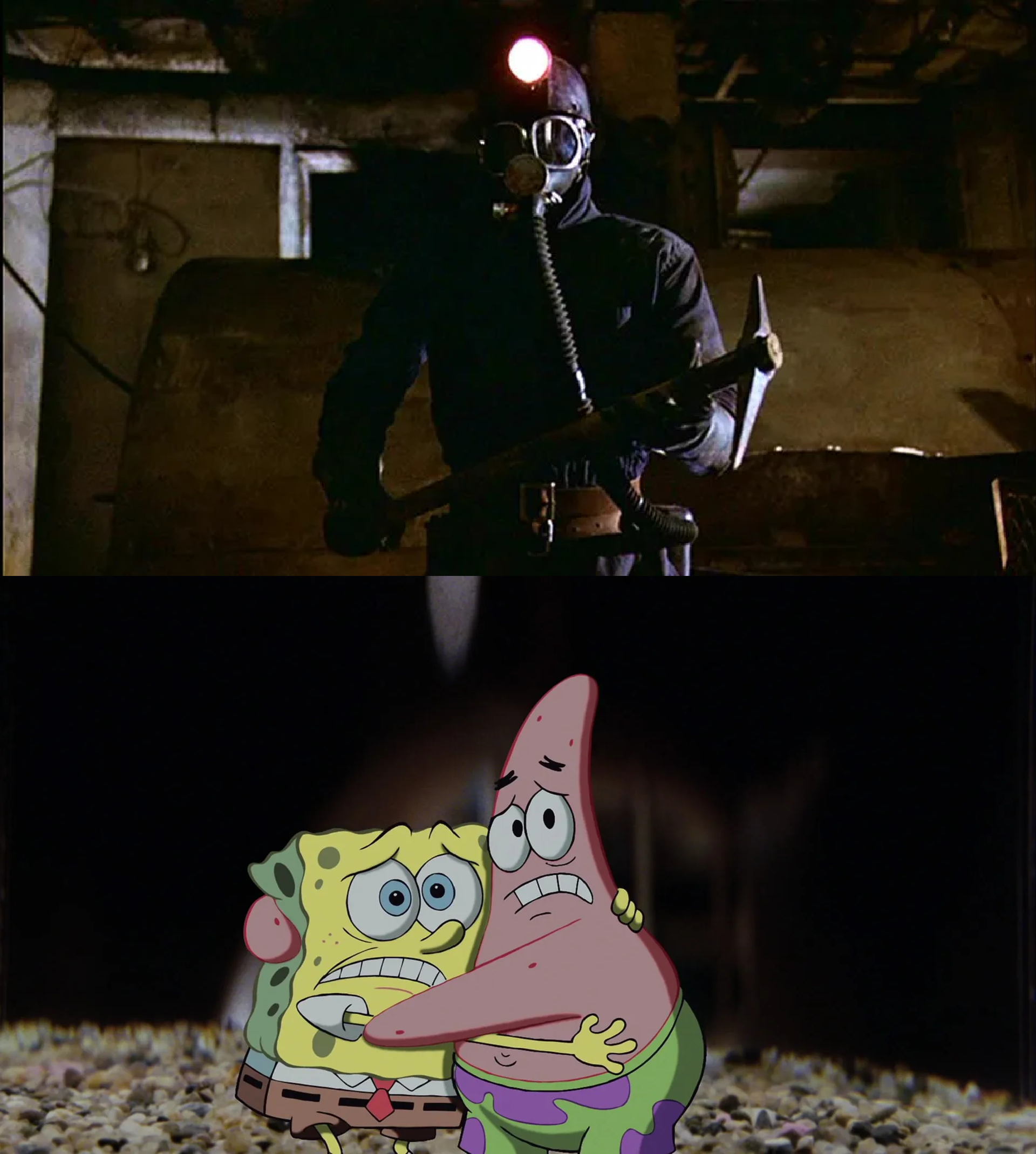 Patrick. See Spongebob and Patrick see Axel Palmer by MnstrFrc on DeviantArt