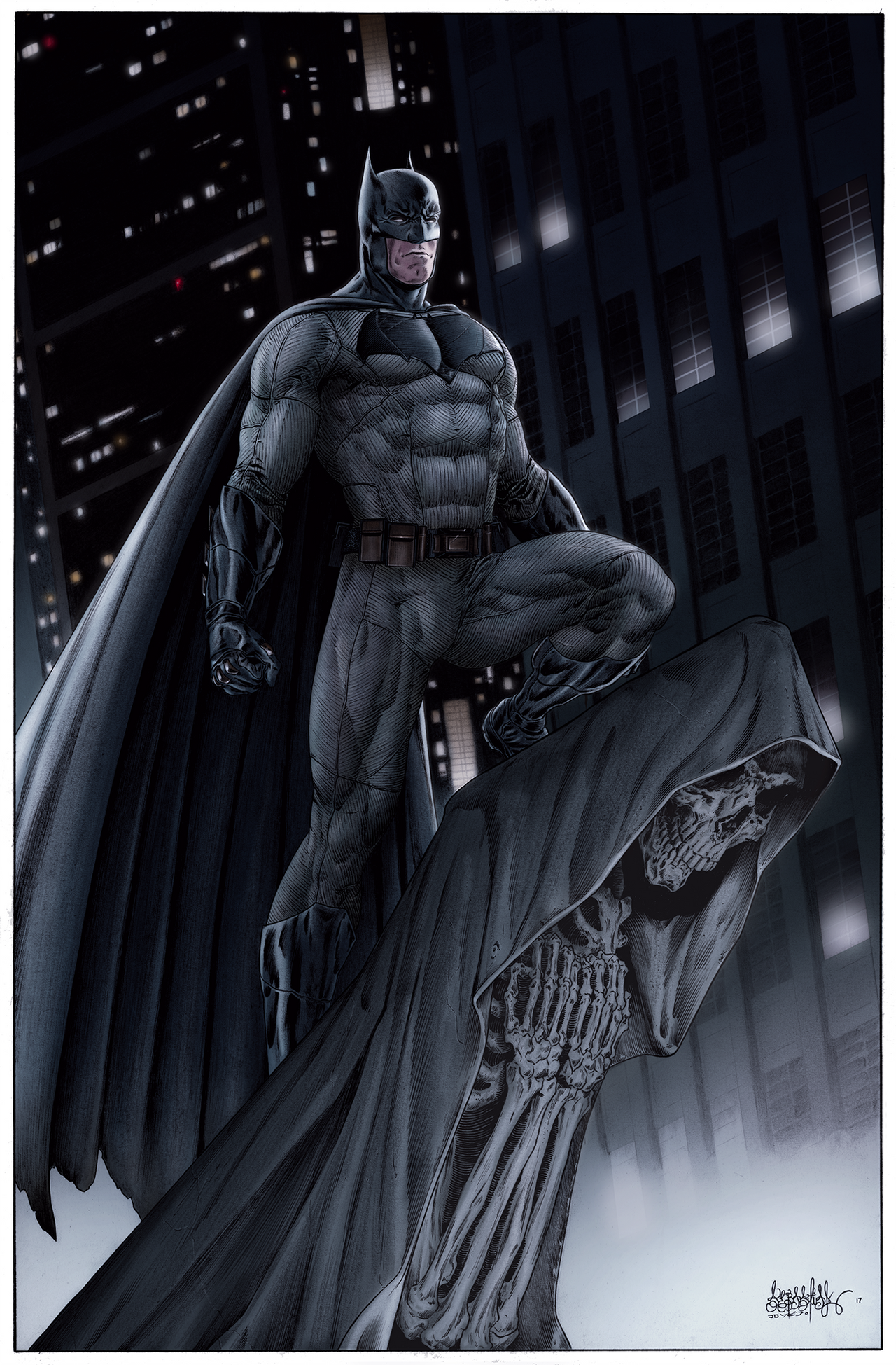 Batman on Gargoyle BVS color by garnabiuth on DeviantArt