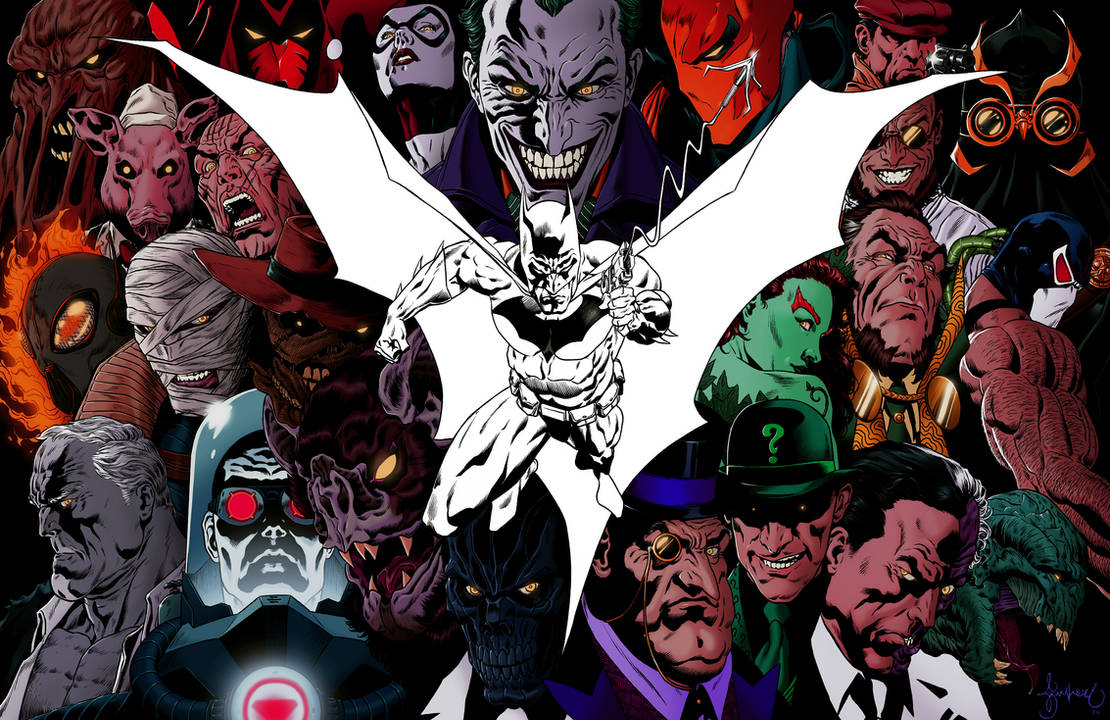 The Batman Rogues Gallery White by garnabiuth on DeviantArt