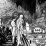 Batman and Alfred Pennyworth in the Batcave