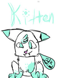 Kitten the cat-wolf