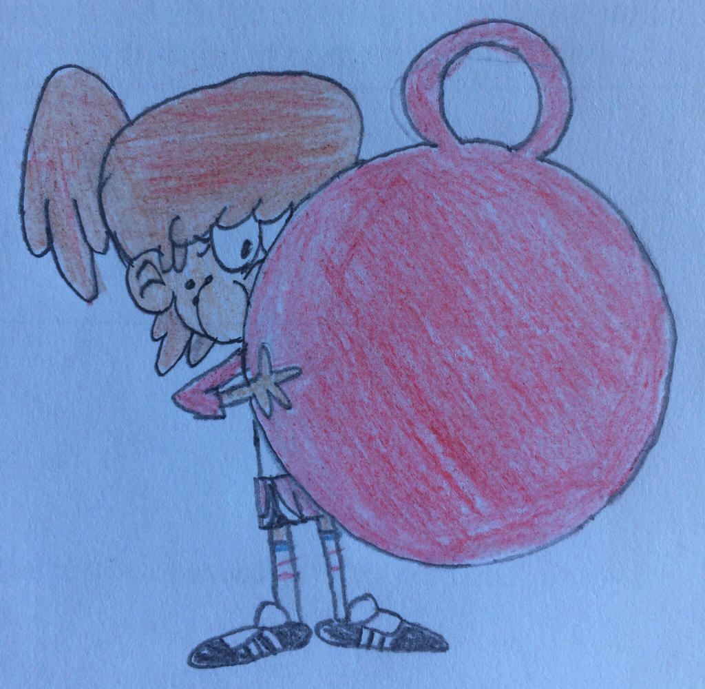 Lynn blowing up a Space-hopper by puffedcheekedblower on DeviantArt