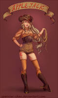 Vintage Applejack humanization