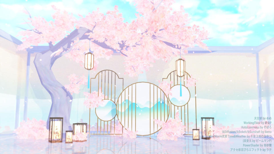 MMD Stage DL | Flower tree screen by Shyuugah on DeviantArt