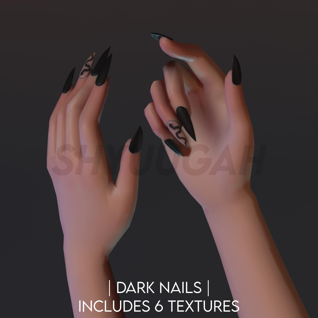 Mmd Nails MMD X Sims 4 DL | Dark Nails by Shyuugah on DeviantArt