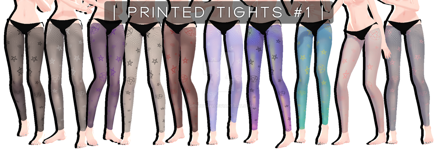 MMD X Sims 4 DL | Printed Tights #1