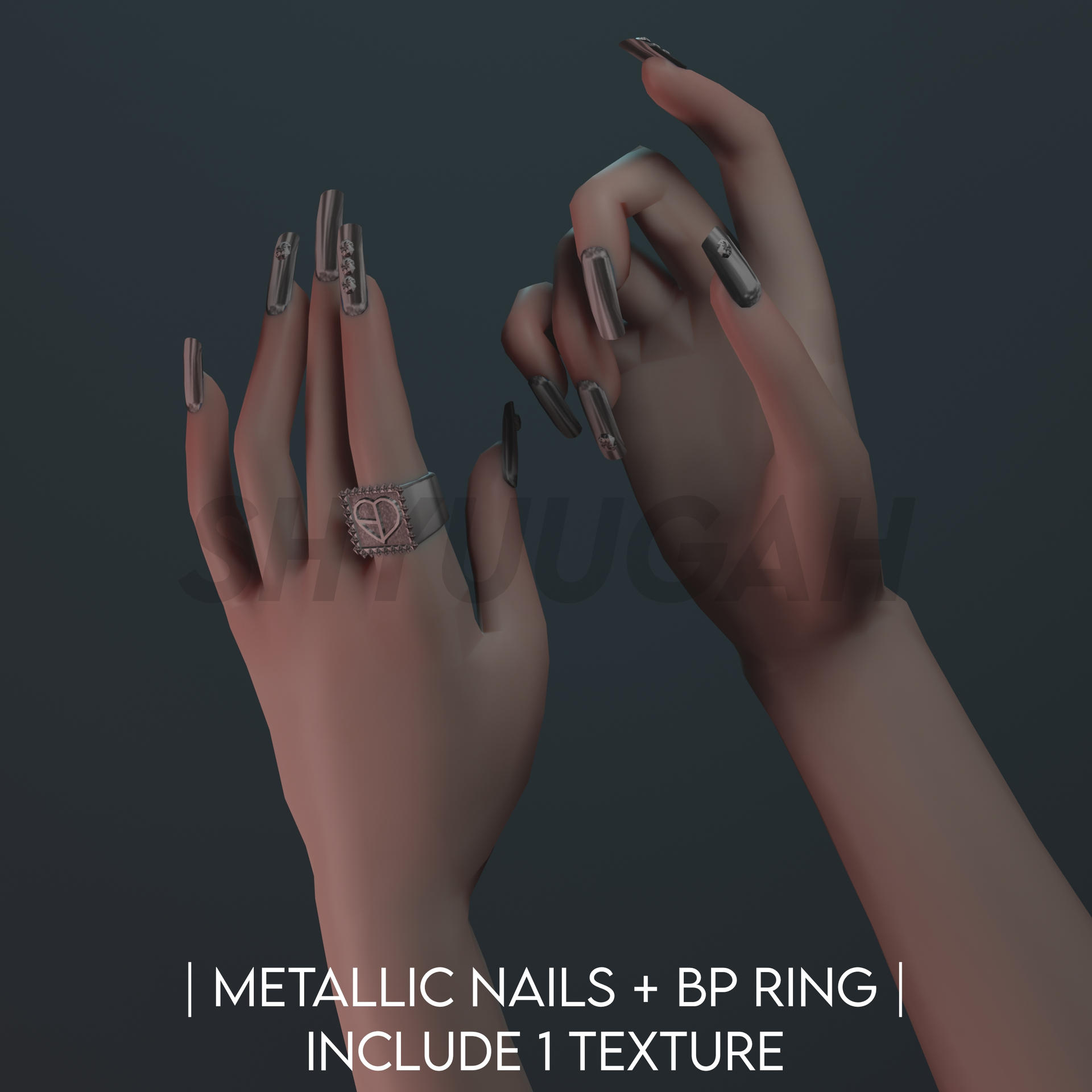 MMD X Zepeto DL | Metallic Nails + BP Rings by Shyuugah on DeviantArt