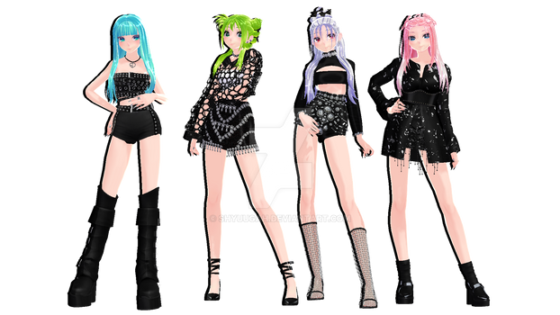 MMD Model DL | BLACKPINK - Shut Down pack