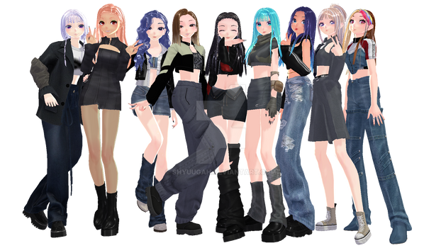 MMD Model DL | TWICE - Set Me Free pack [REQUEST]