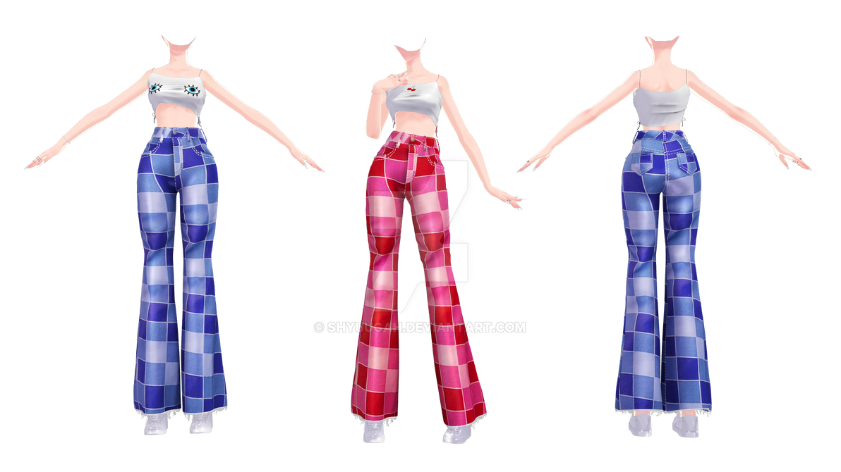 Color Code Mmd MMD Outfit DL | Colorblock by Shyuugah on DeviantArt