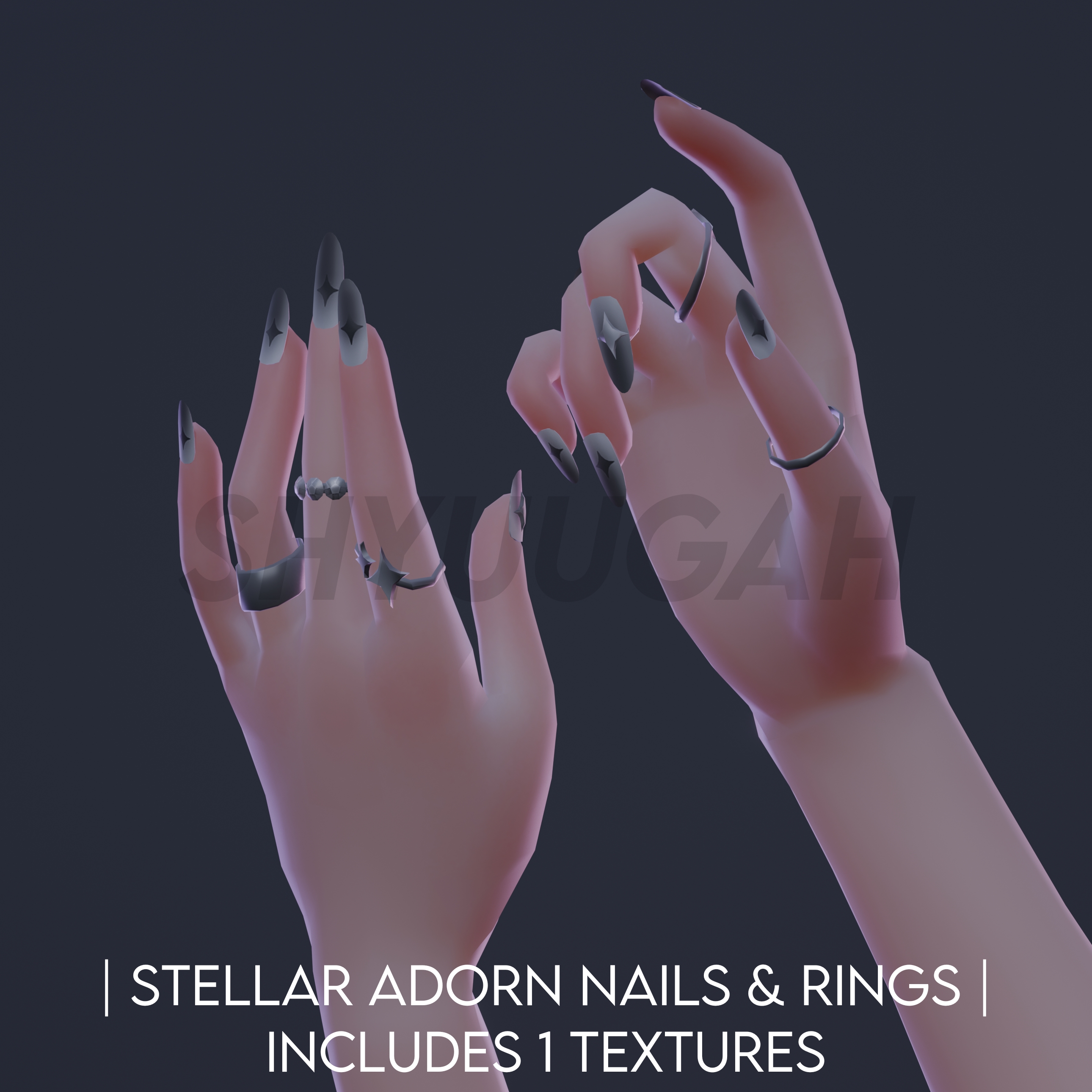 Mmd Nails MMD X Zepeto DL | Stellar Adorn Nails And Rings by Shyuugah on DeviantArt
