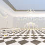 MMD Stage DL | White chandelier