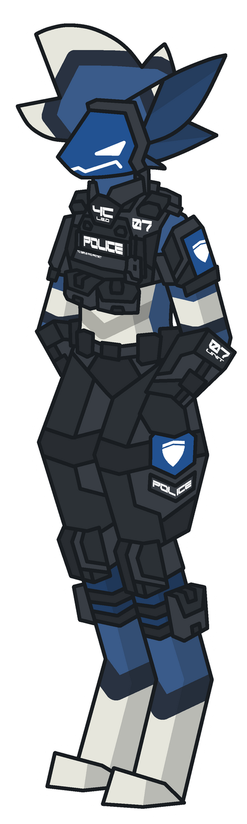 Police Protogen by Zethyrium on DeviantArt