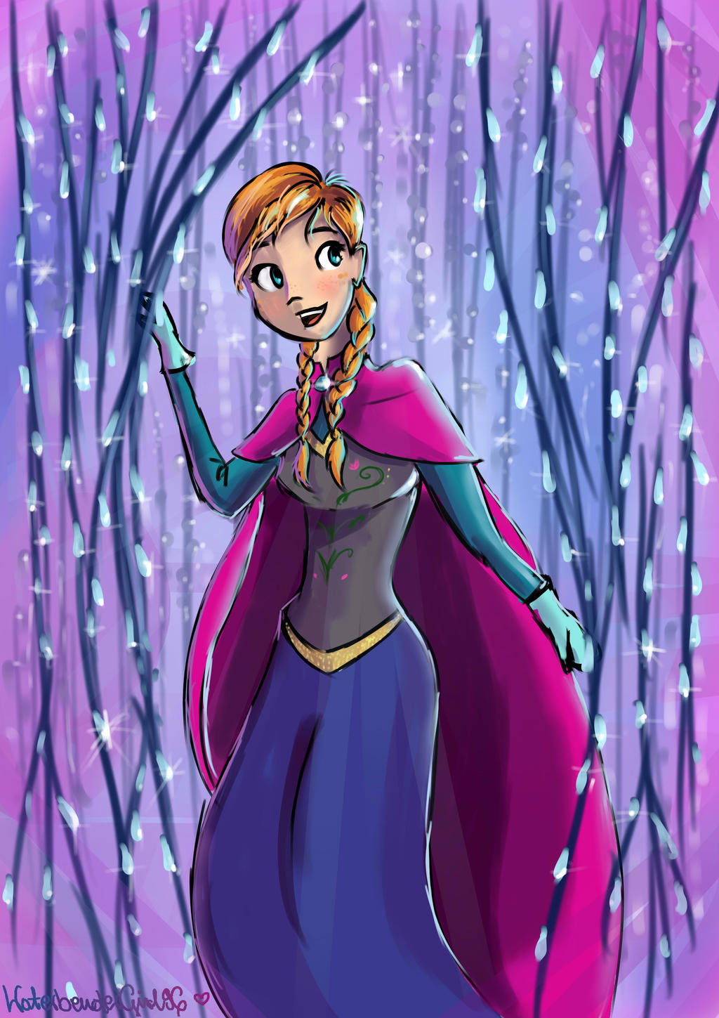Anna Spring Character Winter Anna by waterparrotgirl on DeviantArt