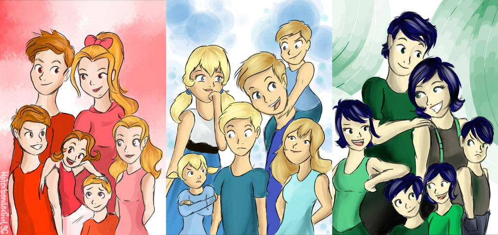 Family Deviantart Request: Family portraits by waterparrotgirl on DeviantArt