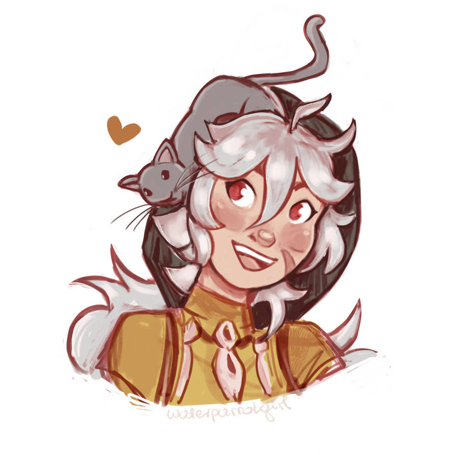 Razor with a kitty by waterparrotgirl on DeviantArt
