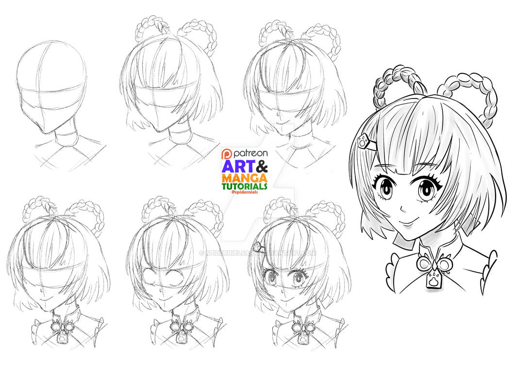 Xiangling Drawing Tutorial - Genshin Impact by spidernielsart on DeviantArt