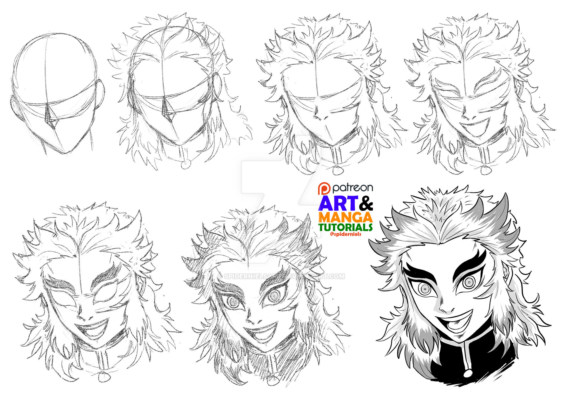 How To Draw Rengoku Simple Kyojuro Rengoku Drawing |how To Draw Kyojuro Rengoku From, 47% OFF