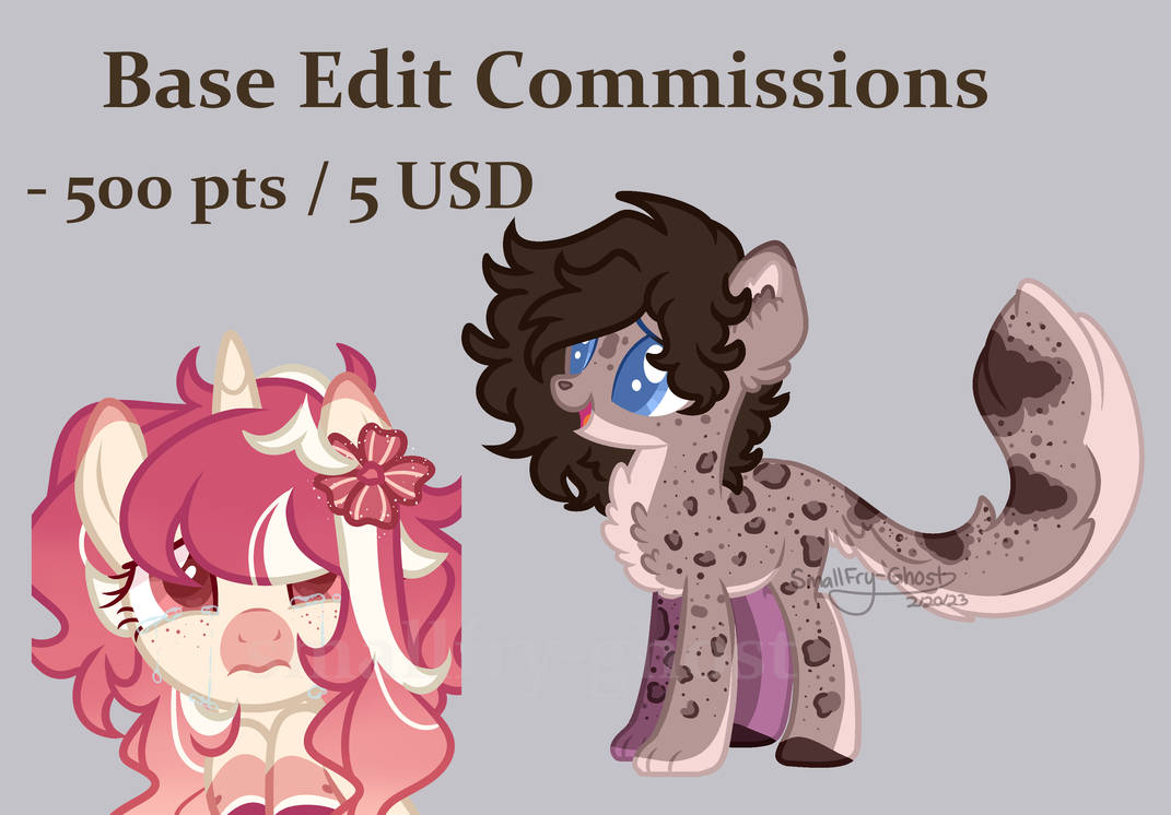 Edit Commissions Post Base Edit Commissions \ OPEN by SmallFry-Ghost on DeviantArt
