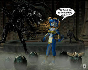 Krystal has a little Alien trouble