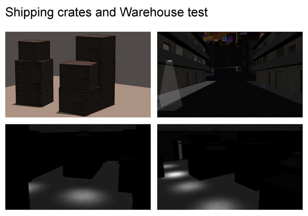 Shipping crates and Warehouse