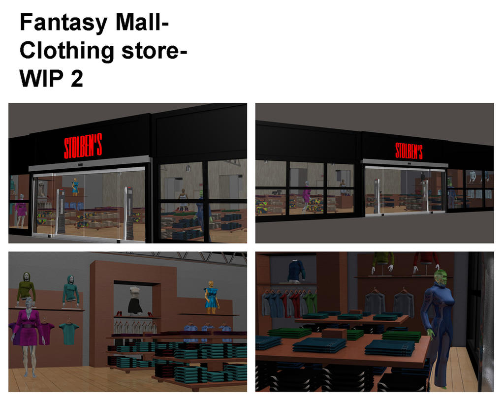 Fantasy Mall- Clothing store- WIP 2