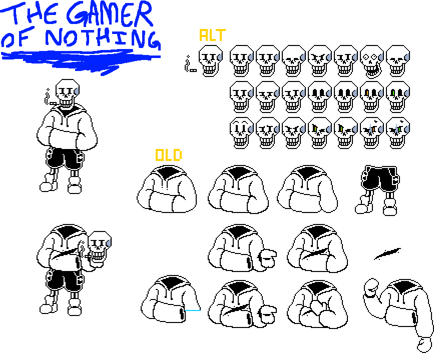 Swapshift Sprite Swap!Papyrus Sprite Sheet V2 by thegamerofnothing on DeviantArt