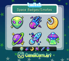 Space Twitch Badges