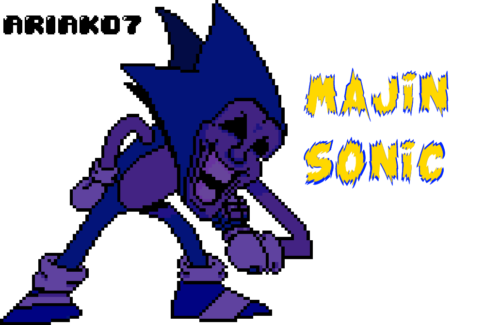 Pixilart - Vs Majin Sonic by Stratosfear