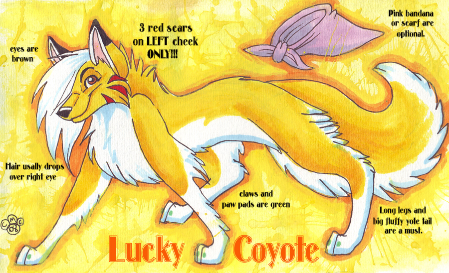 Lucky Coyote ref sheet