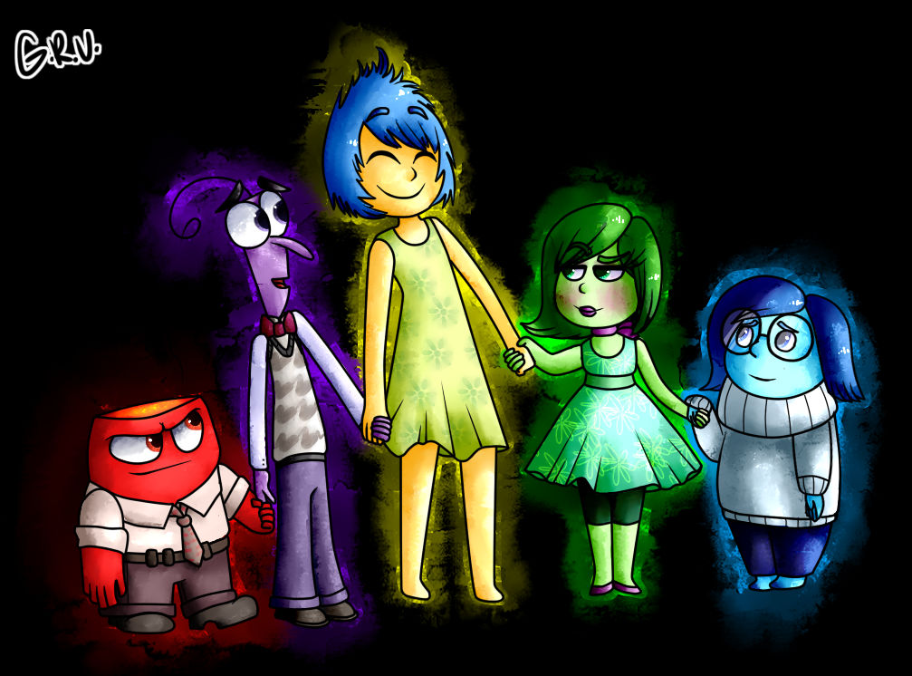 Inside Out: Friends Holding Hands by GirlyRainbowVampire on DeviantArt