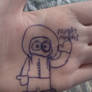 Kenny on my hand