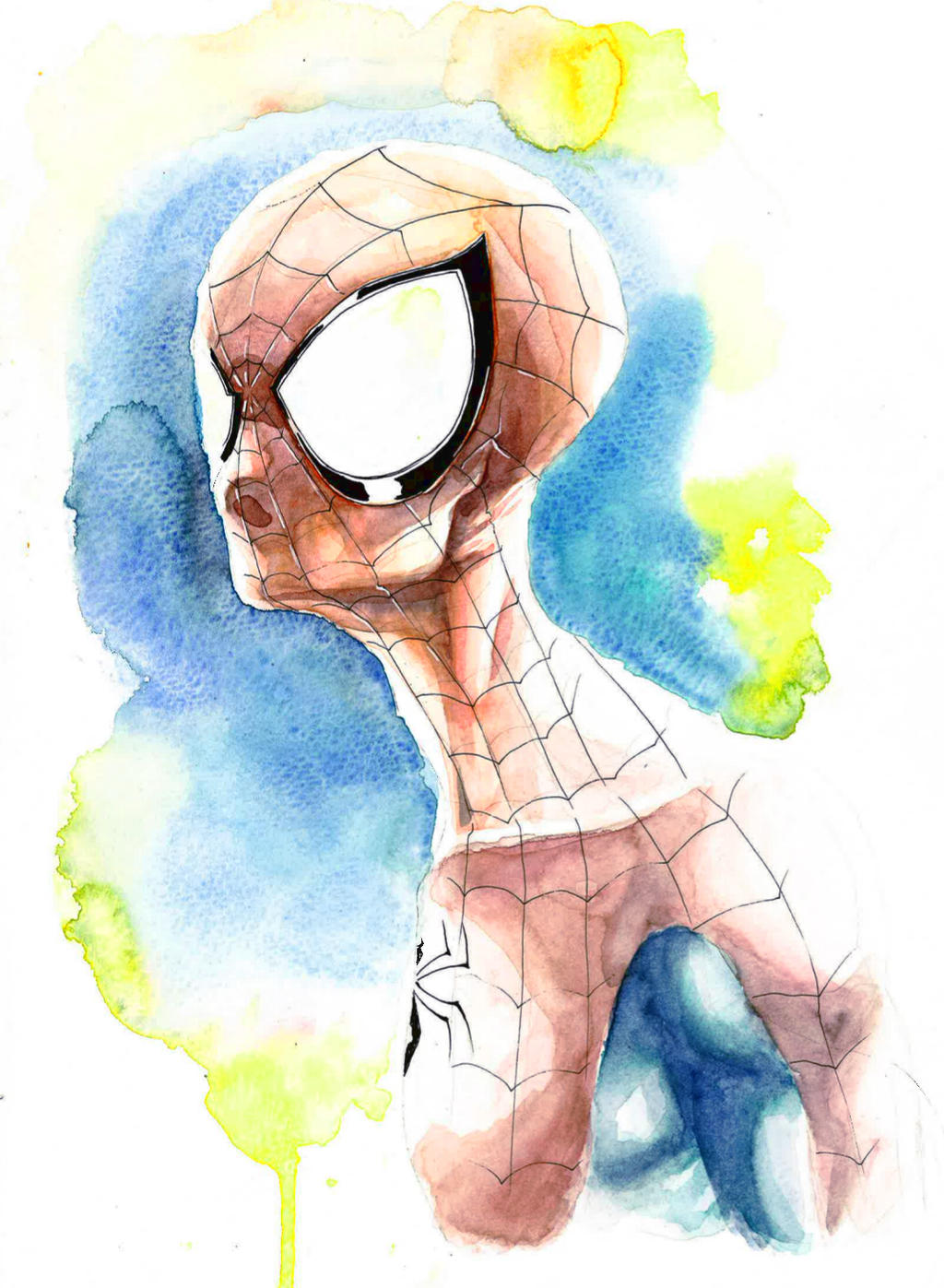 Spidey watercolor