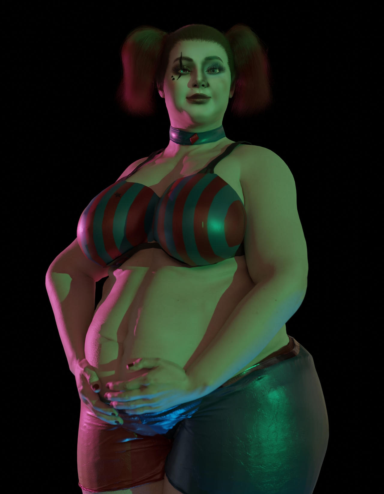 Weight Gain Season 4: Harley Quinn Weight Gain by Ultimate-Joselin on