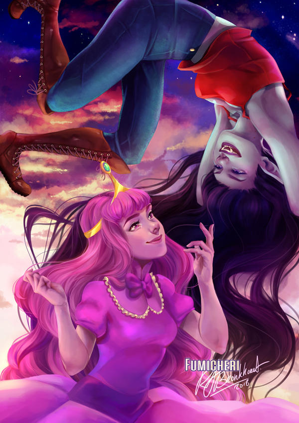 Bubblegum x Marceline by Fumicheri Bubblegum x Marceline by Fumicheri