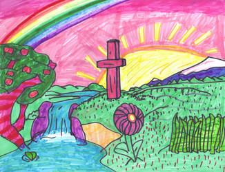 Christian Rainbow Artwork by SonicClone