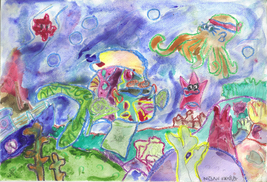 Underwater Fish World: Water Color