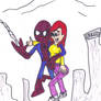 Spider-Man and Mary Jane Swinging