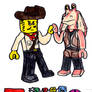 The Lego Movie 2: Johnny Thunder and Jar Jar Binks