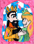 Stefan and Aurora by SonicClone